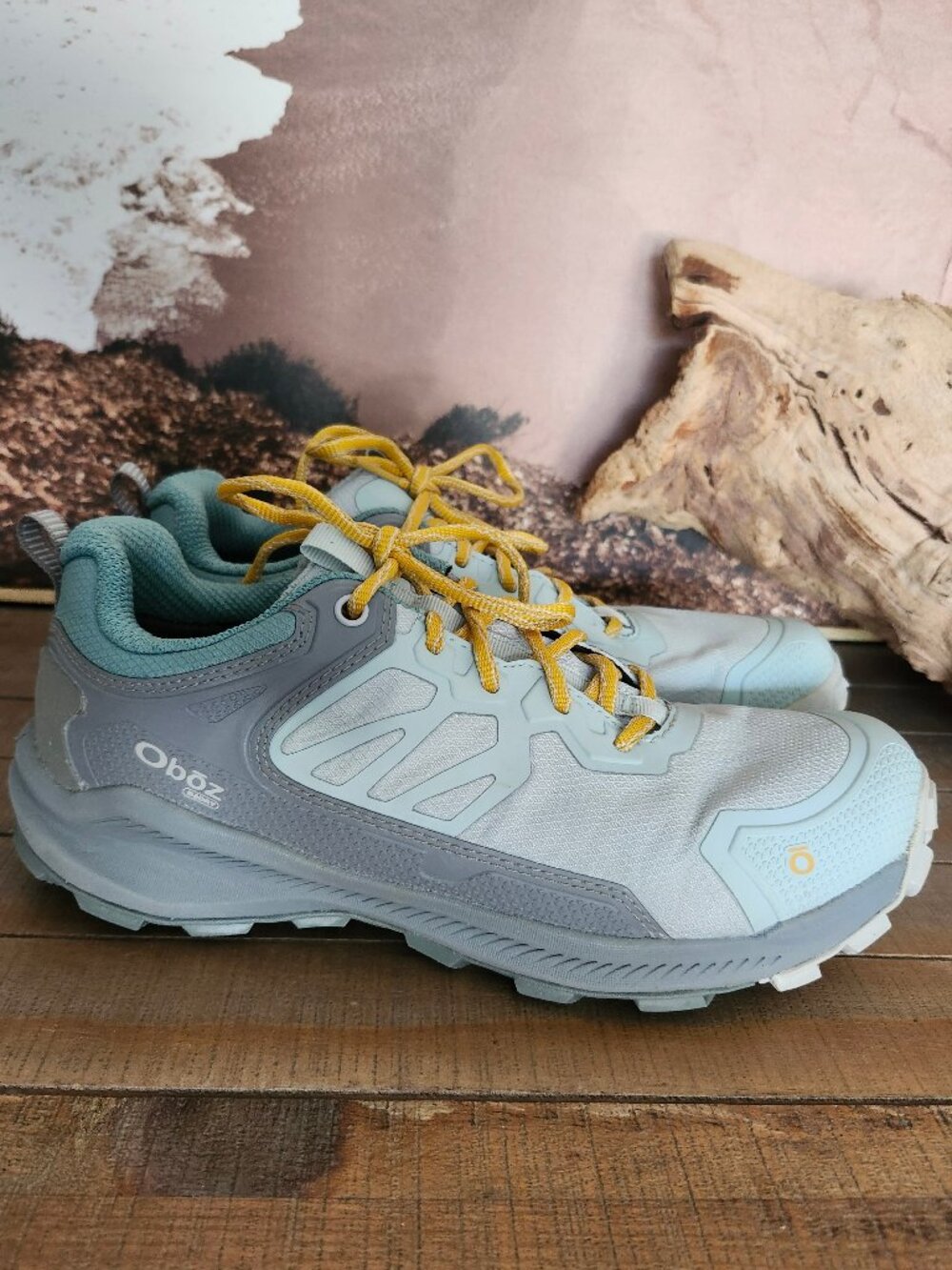 OBOZ Women's Katabatic Low B-Dry Waterproof Hiking Outdoor Shoes In Glazier 7.5